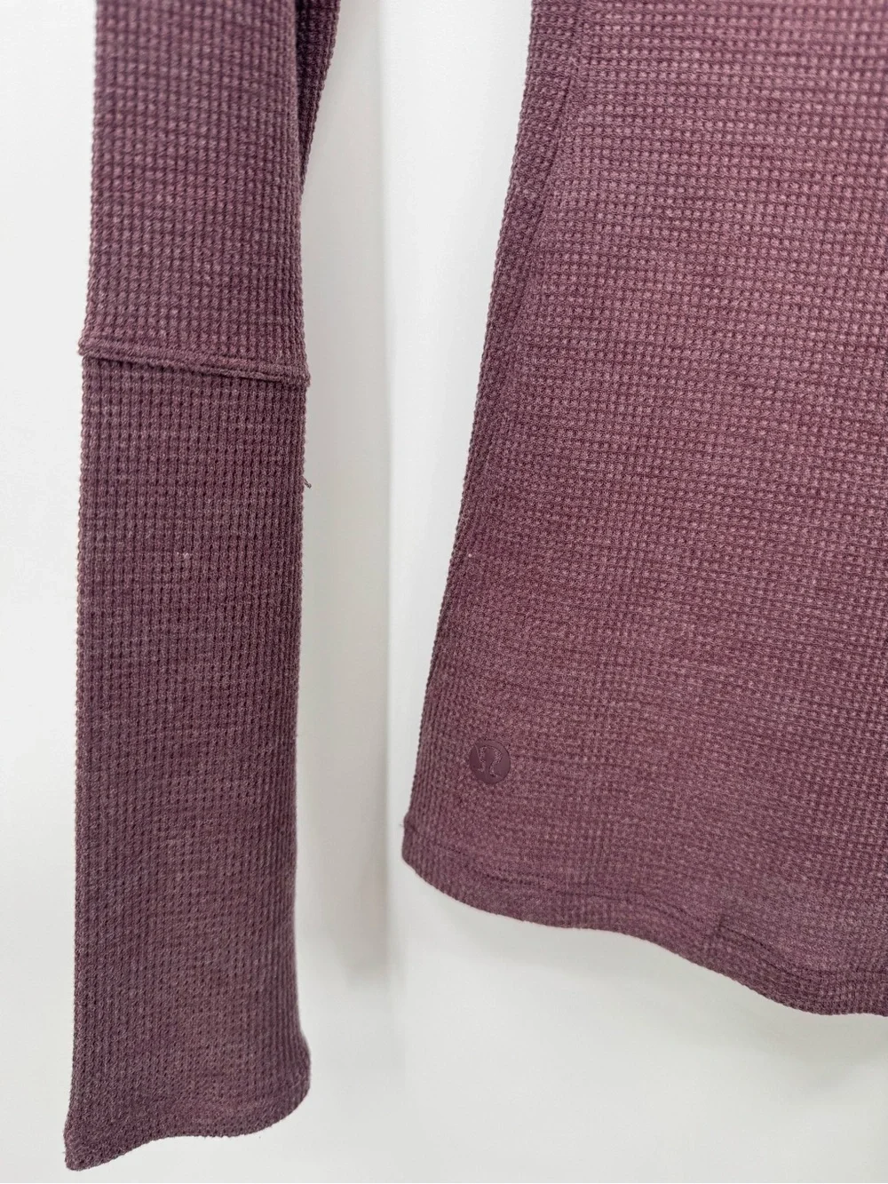 Lululemon Women’s Close Call Henley Long Sleeve Heathered Artic Plum